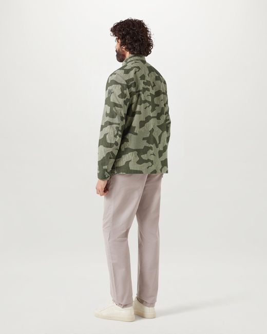 Belstaff Green Drome Overshirt Terrain Camo for men