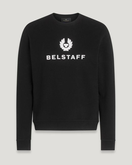 Belstaff Black Signature Crewneck Sweatshirt for men