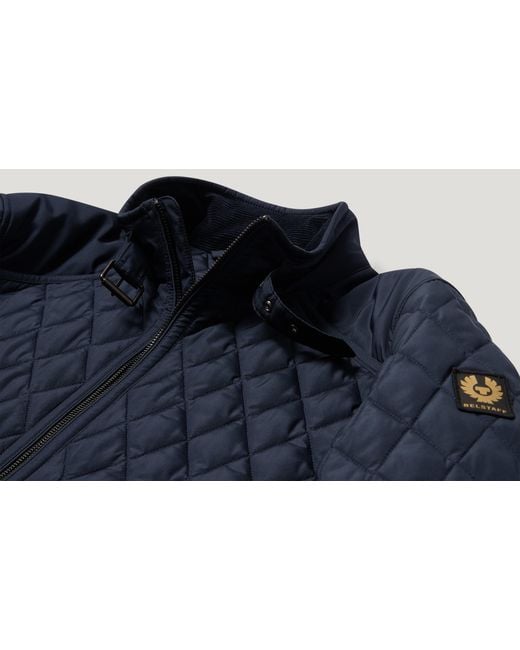 Belstaff Blue Men's Pembroke Jacket Quilted Recycled Nylon for men
