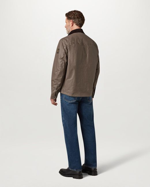 Belstaff Brown Men's Ground Jacket Waxed Cotton for men