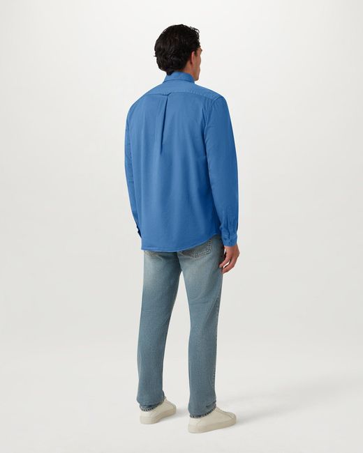 Belstaff Blue Men's Scale Shirt Garment Dye Cotton for men