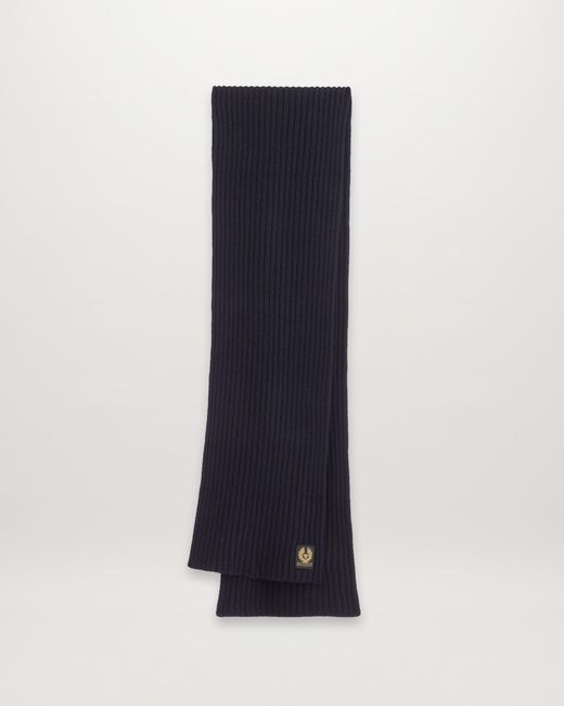Belstaff Blue Men's Watch Scarf Lambswool for men