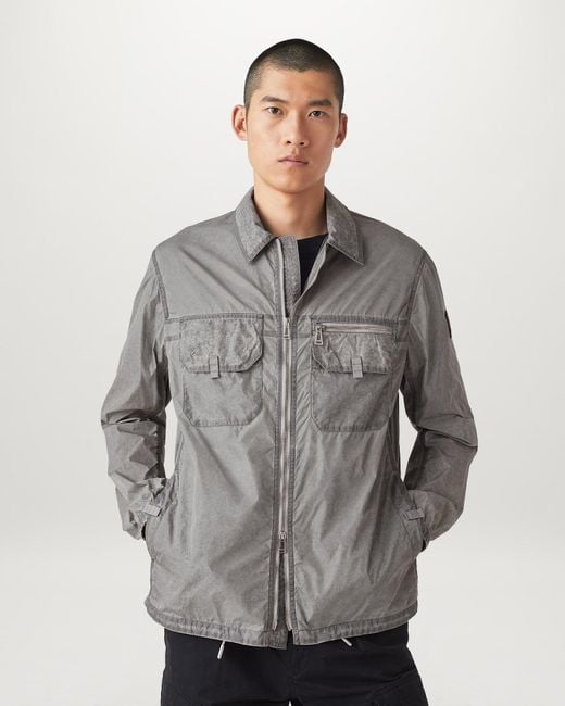 Belstaff Gray Lander Overshirt for men