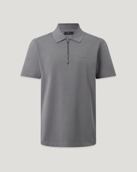 Belstaff Gray Men's Alloy Polo Cotton Jersey for men