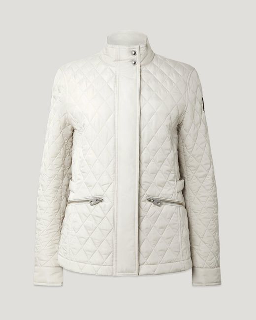 Belstaff Natural Women's Maya Jacket Quilted Recycled Nylon