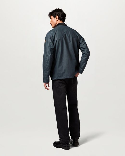 Belstaff Blue Men's Incline Jacket Waxed Cotton for men