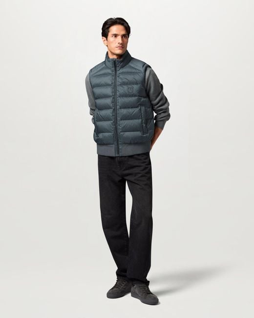 Belstaff Blue Men's Compound Gilet Down Filled Nylon for men