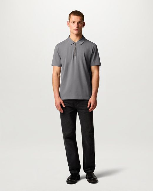 Belstaff Gray Men's Alloy Polo Cotton Jersey for men