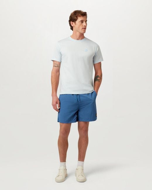 Belstaff Blue Men's Clipper Swimshort Textured Nylon for men
