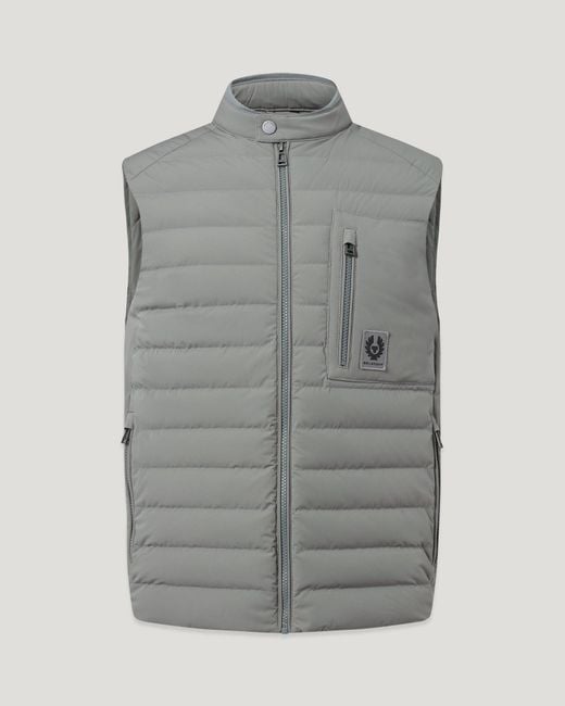Belstaff Gray Men's Chassis Gilet Lightweight Stretch Down for men