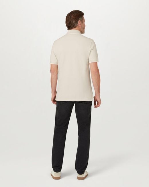 Belstaff Natural Men's Tipped Polo Cotton Pique for men