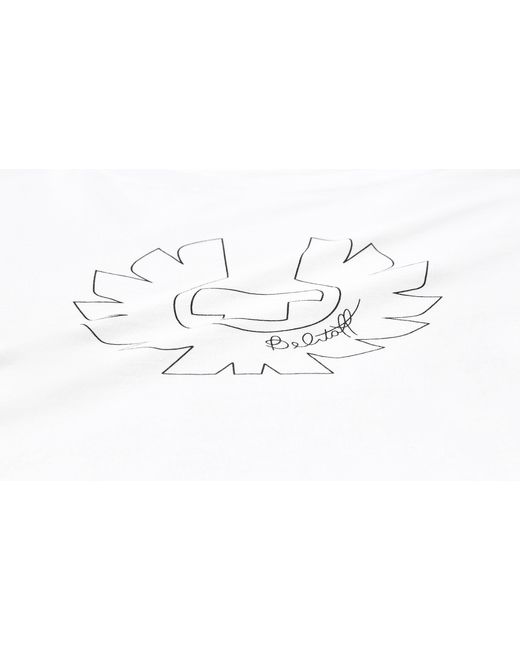 Belstaff White Women's Phoenix Graphic T-shirt Cotton Jersey