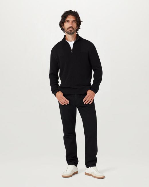 Belstaff Blue Men's Commander Quarter Zip Jumper Organic Cotton for men