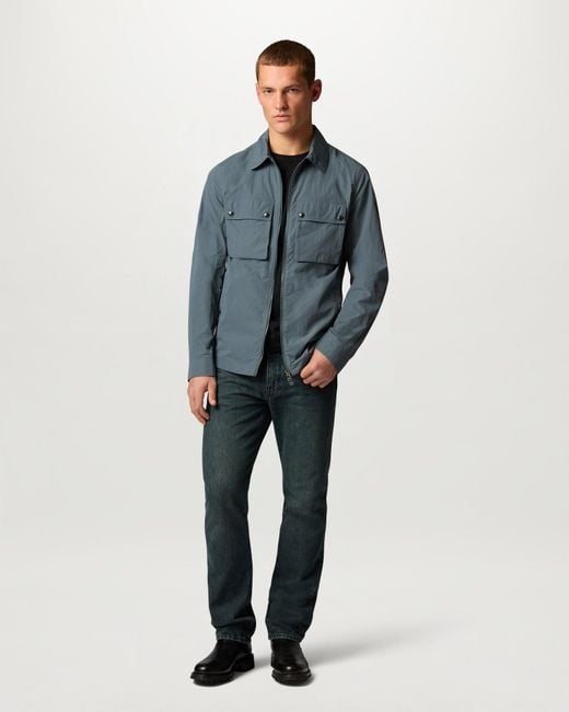 Belstaff Blue Men's Tourer Overshirt Alpha Nylon for men