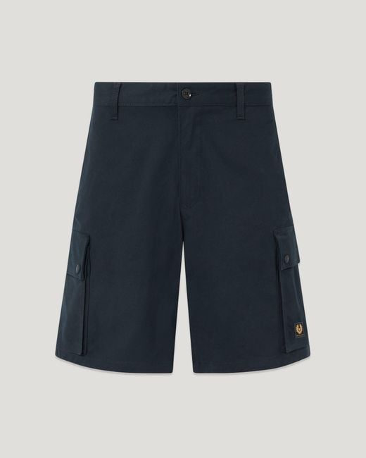 Belstaff Blue Men's Route Cargo Short Cotton Twill for men