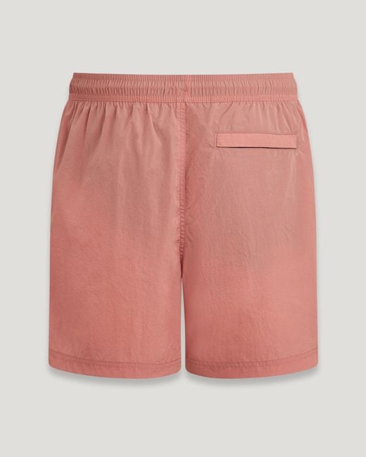 Belstaff Pink Clipper Swim Shorts for men