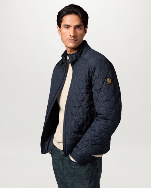 Belstaff Blue Men's Pembroke Jacket Quilted Recycled Nylon for men