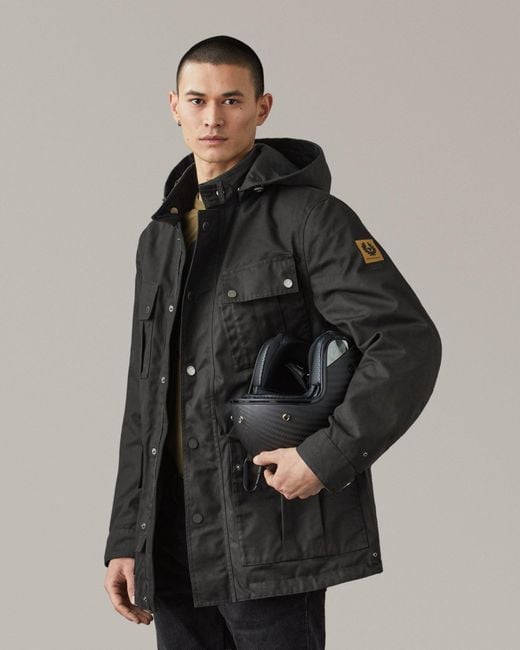 Belstaff Black Centenary Campaign Motorcycle Coat for men