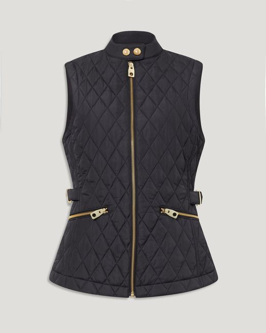 Belstaff Blue Women's Maeva Gilet Quilted Recycled Nylon