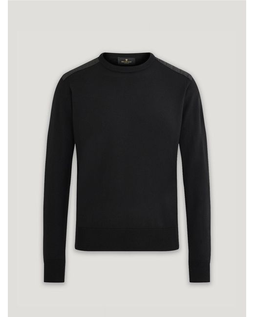 Belstaff Kerrigan rundhalspullover in Black für Herren