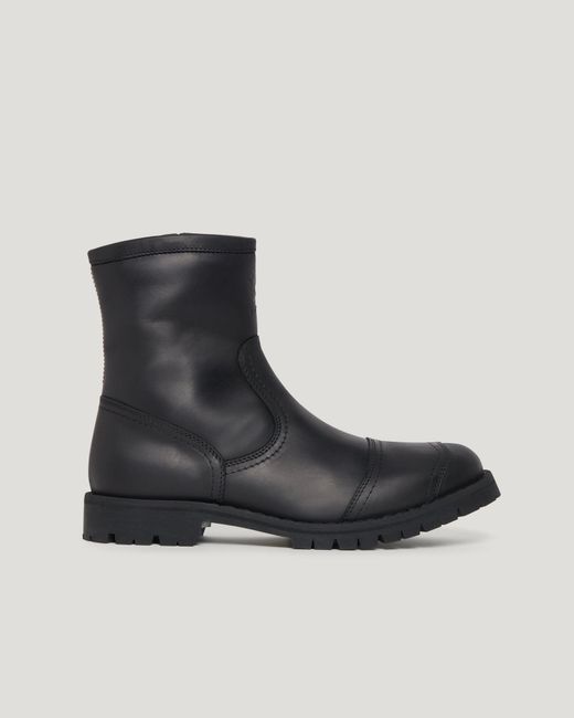 Belstaff Black Men's Duration Motorcycle Boots Grain Leather for men