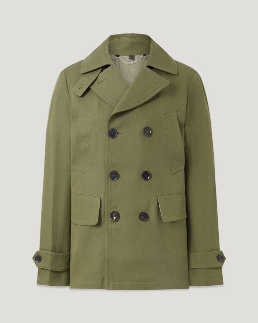 Belstaff Green Milford Peacoat for men