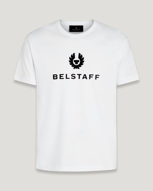 T-shirt signature di Belstaff in White da Uomo