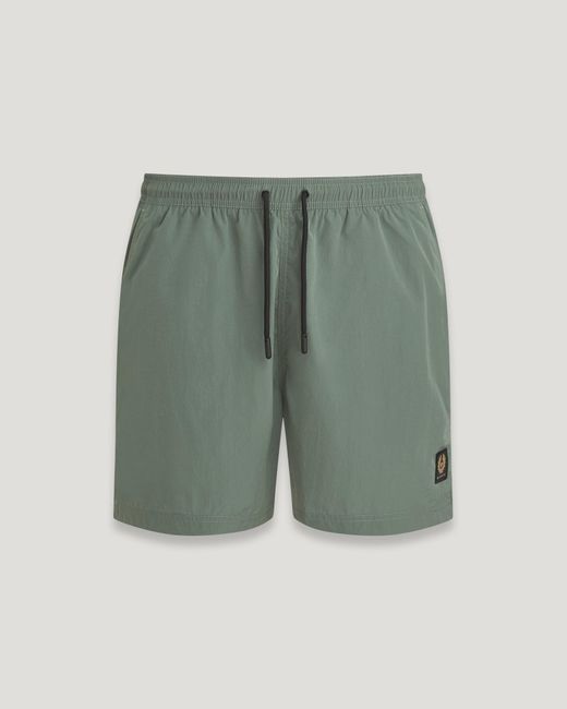 Belstaff Green Clipper Swim Shorts for men