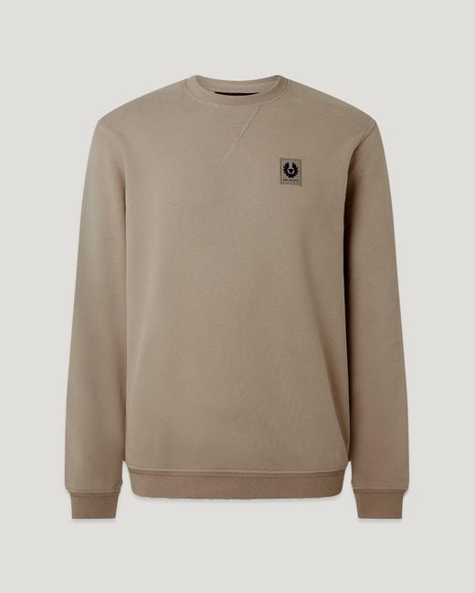 Belstaff Natural Men's Sweatshirt Cotton Fleece for men