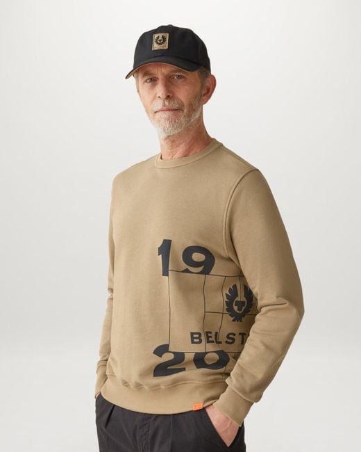 Belstaff Natural Centenary Logo Sweatshirt for men