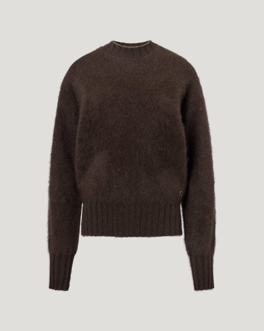 Belstaff Brown Women's Rhea Jumper Wool Cashmere Blend