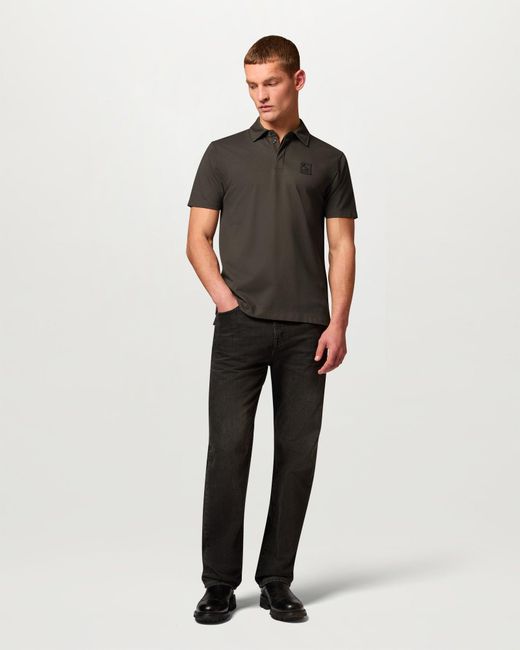 Belstaff Black Men's Curator Polo Cotton Pique for men