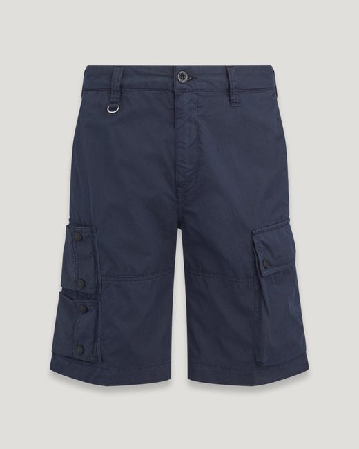Belstaff Blue Harker Cargo Shorts for men