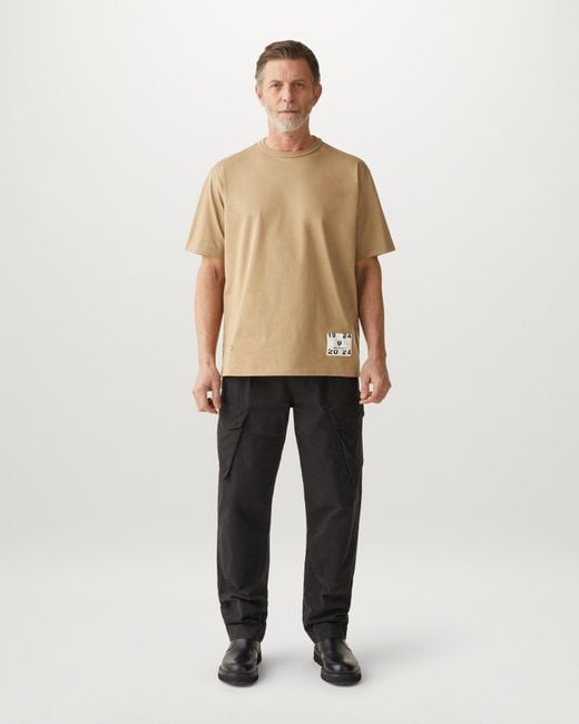 Belstaff Natural Centenary Applique Label T Shirt for men