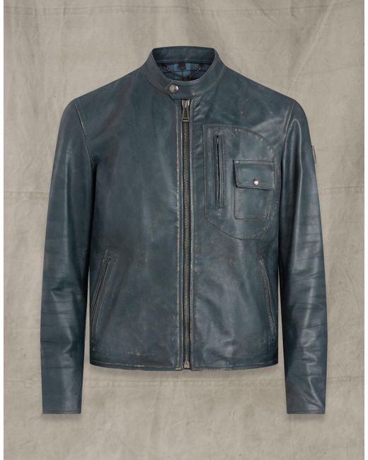 Belstaff Multicolor Langley Leather Jacket for men