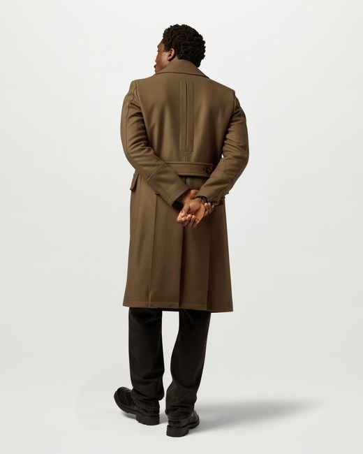 Belstaff Green Men's Milford Coat Wool Cashmere Blend for men