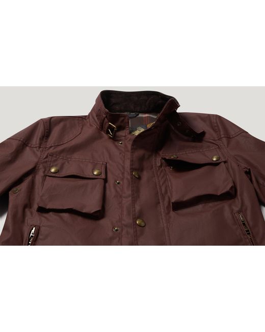 Belstaff Brown Men's Racemaster Jacket Waxed Cotton for men