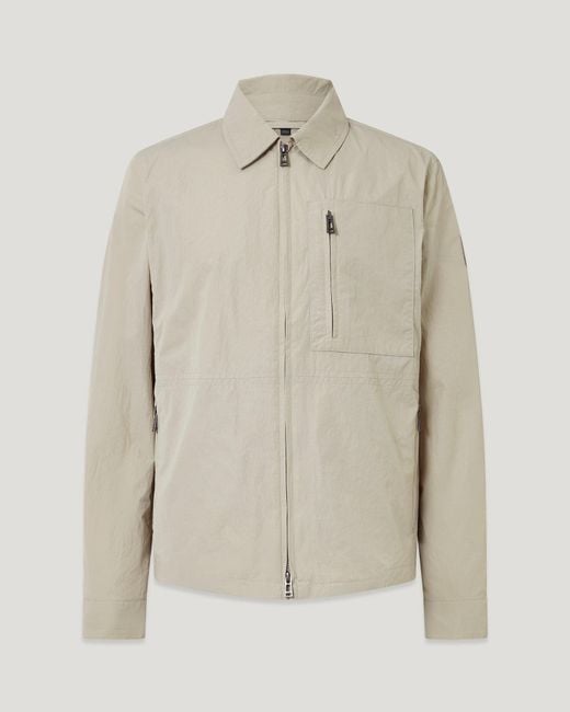 Belstaff Natural Grid Overshirt for men