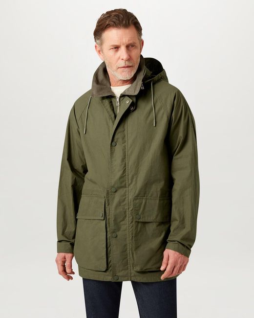 Belstaff Green Men's Incline Parka Dry Waxed Cotton for men