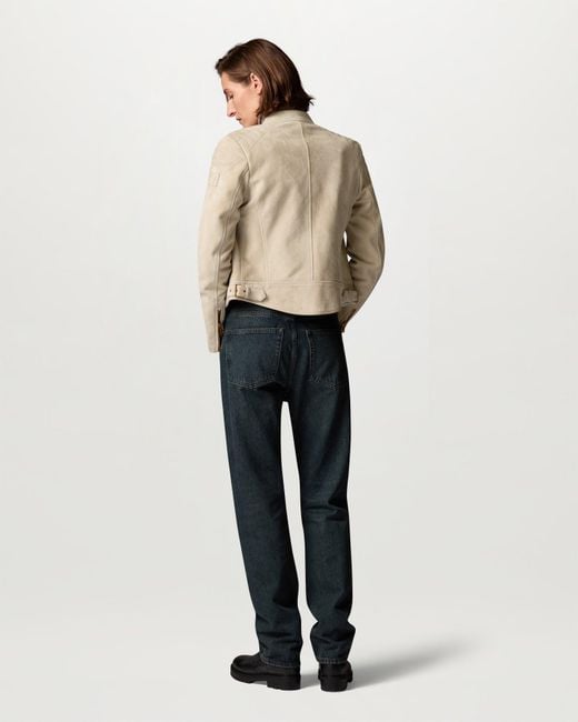 Belstaff Natural Women's Mollison Jacket Lightweight Suede