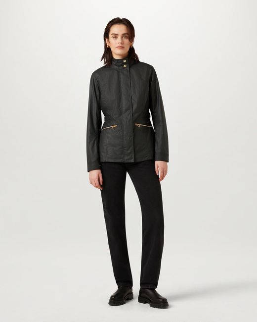 Belstaff Black Women's Madison Jacket Waxed Cotton