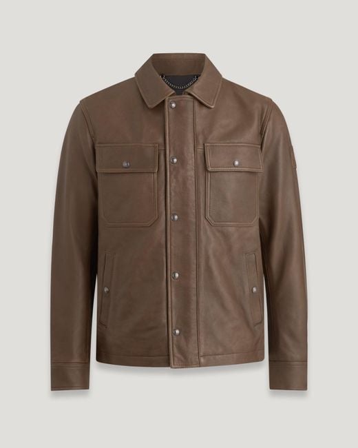 Belstaff Brown Quarry Overshirt for men