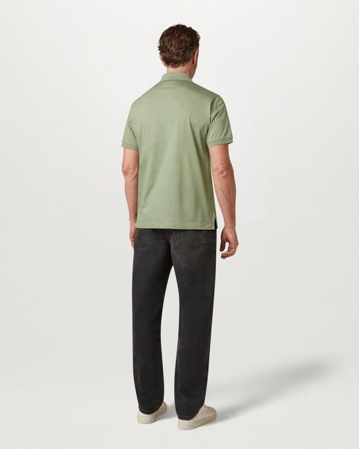 Belstaff Green Men's Steel Polo Cotton Jersey for men