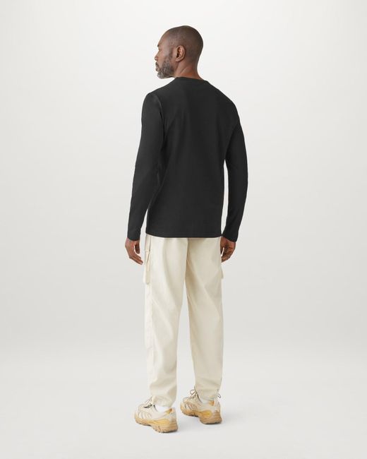 Belstaff Black Men's Long Sleeved T-shirt Cotton Jersey for men