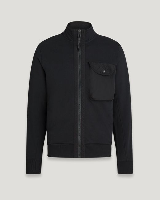 Belstaff Transit Full Zip Sweatshirt in Black for Men Lyst UK