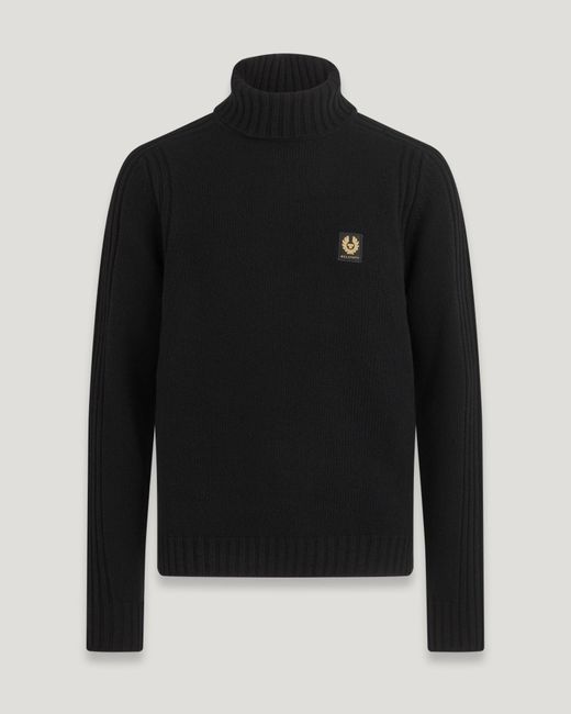 Belstaff Black Watch Roll Neck Jumper for men