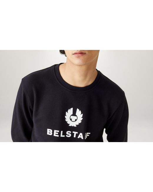 Belstaff Black Signature Crewneck Sweatshirt for men