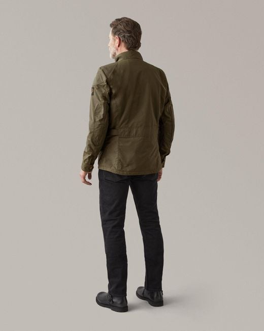 Belstaff Green Crosby Motorcycle Jacket for men