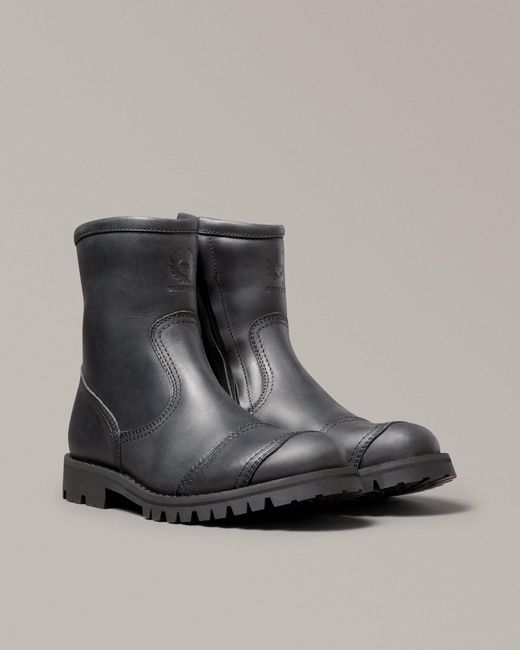 Belstaff Black Duration Motorcycle Boots for men