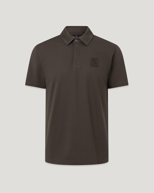 Belstaff Black Men's Curator Polo Cotton Pique for men